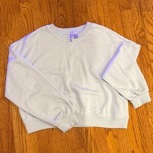 H&M Light Gray Crew Neck Sweater